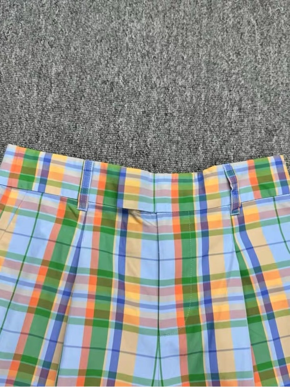 Kate Spade Sunshine Madras Pants Wide-Leg Plaid, XS S M - Picture 7 of 8